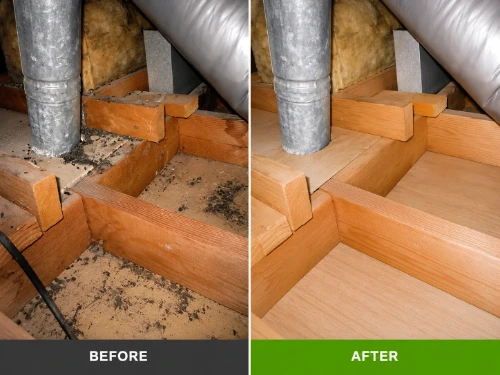Basement rat infestation before and after removal Riverview FL